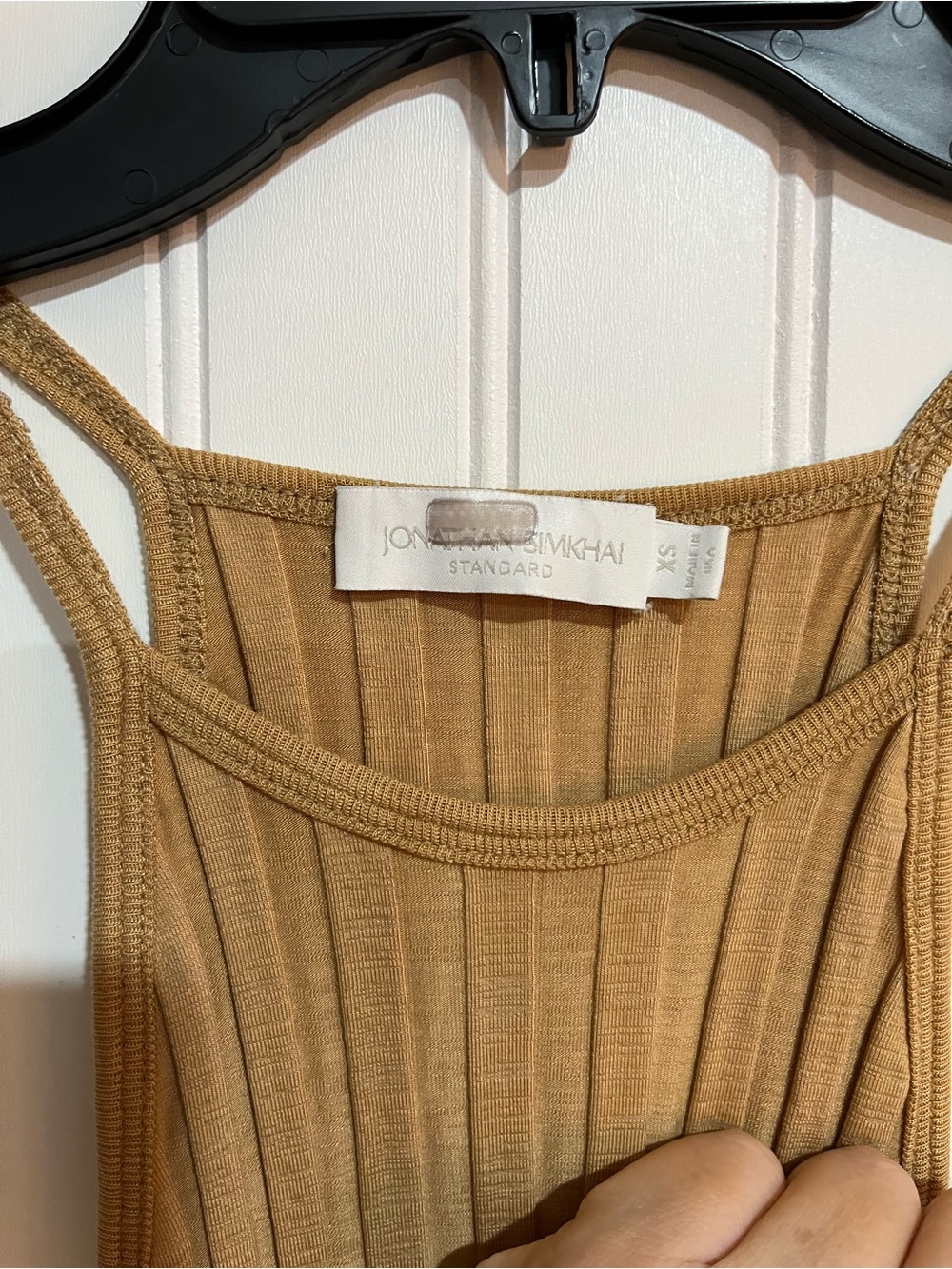 Jonathan Simkhai Tan Ribbed Halter Maxi Dress - Picture 8 of 8